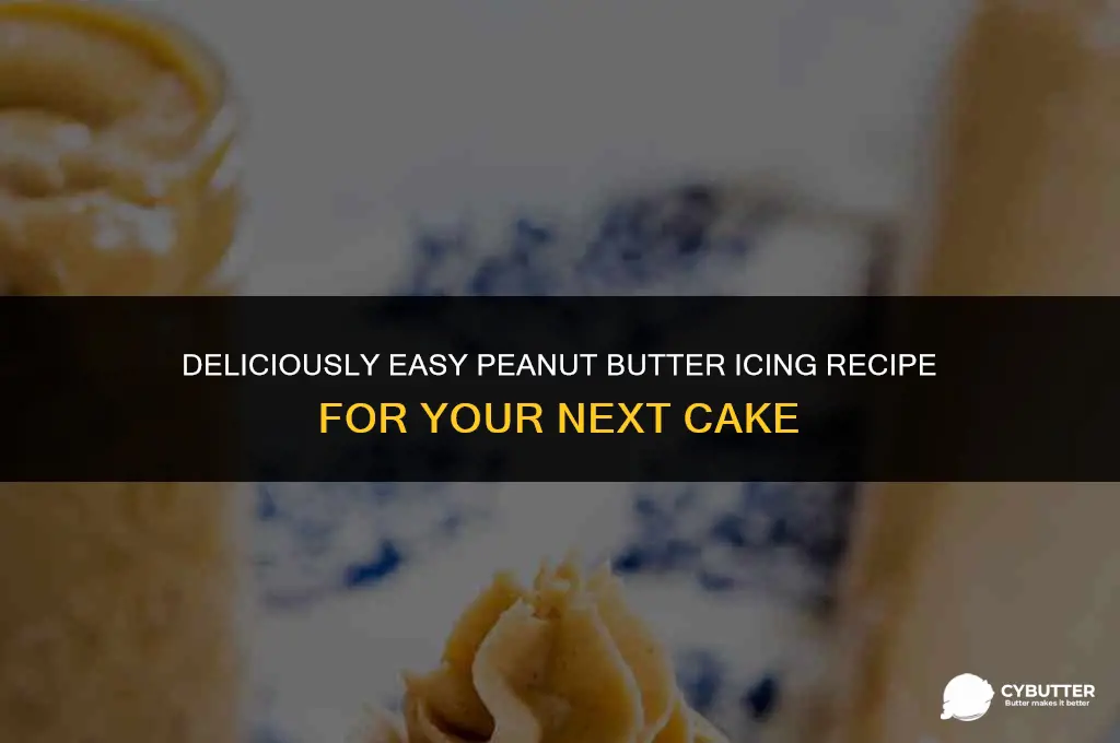 how to make peanut butter icing for a cake
