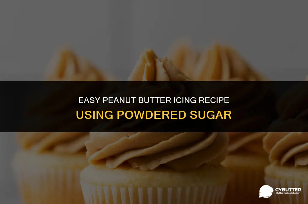 how to make peanut butter icing with powdered sugar