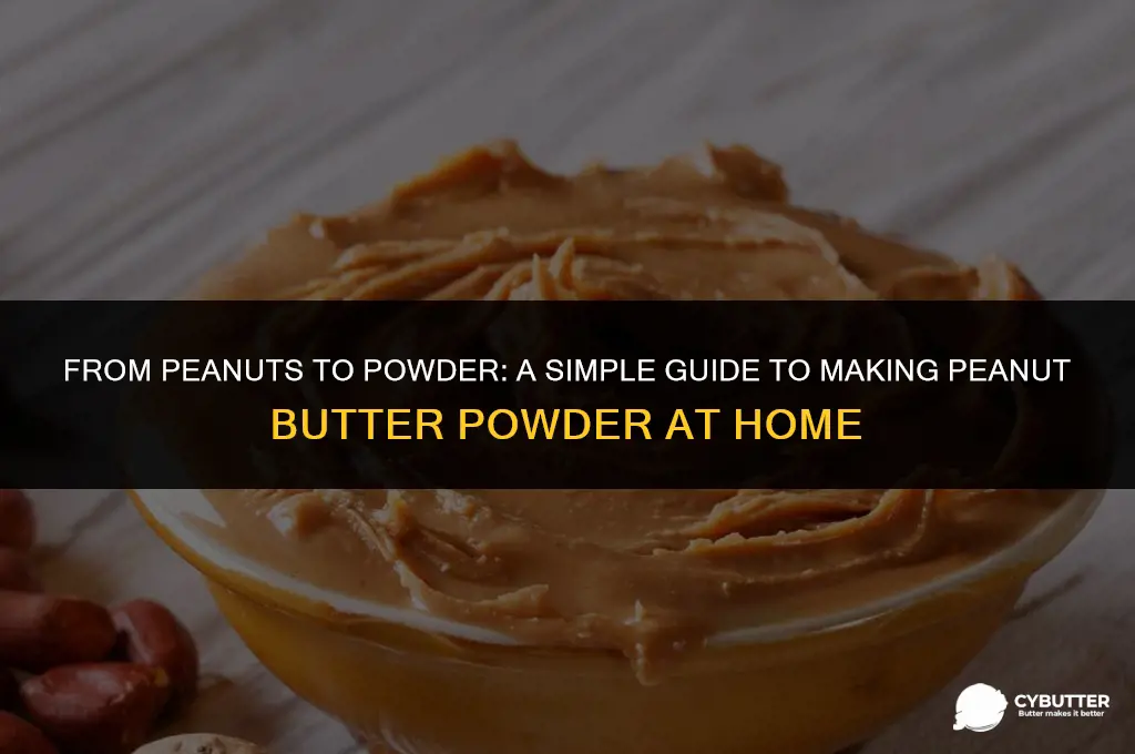 how to make peanut butter powder