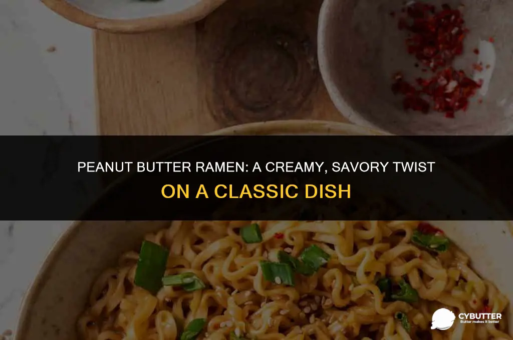 how to make peanut butter ramen