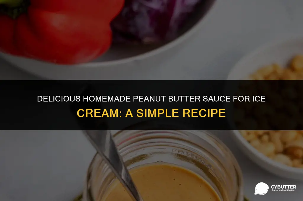 how to make peanut butter sauce for ice cream