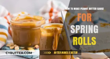 Delicious Peanut Butter Sauce Recipe for Spring Rolls