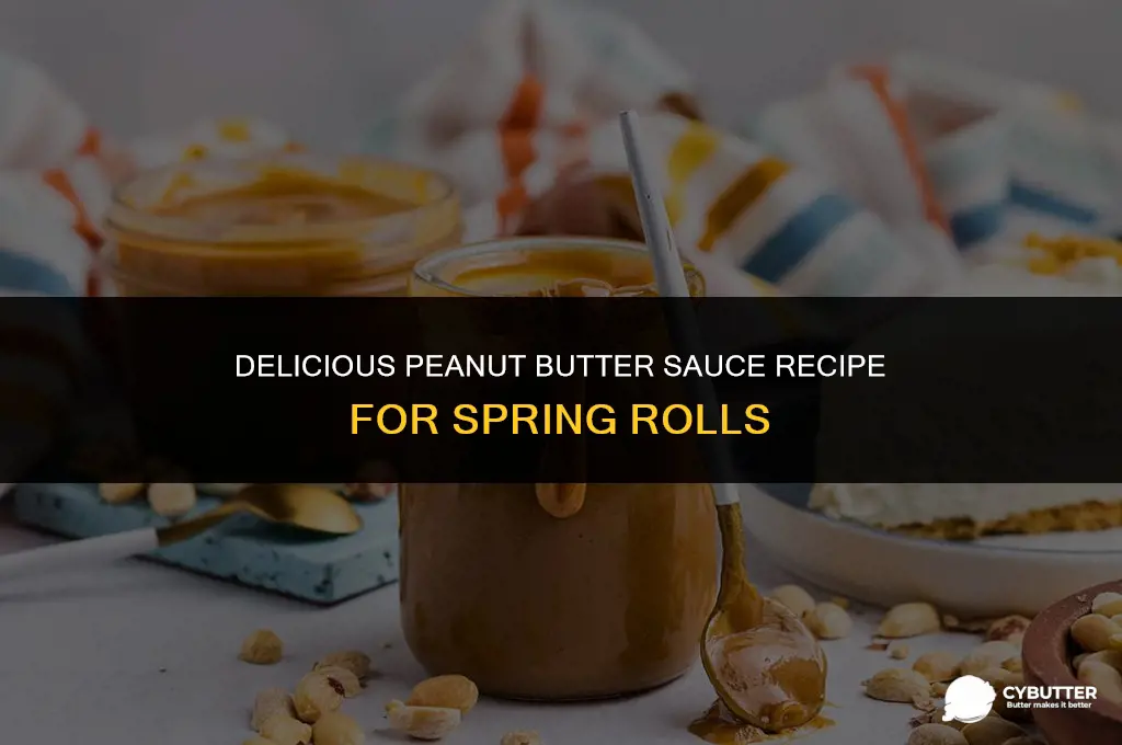 how to make peanut butter sauce for spring rolls