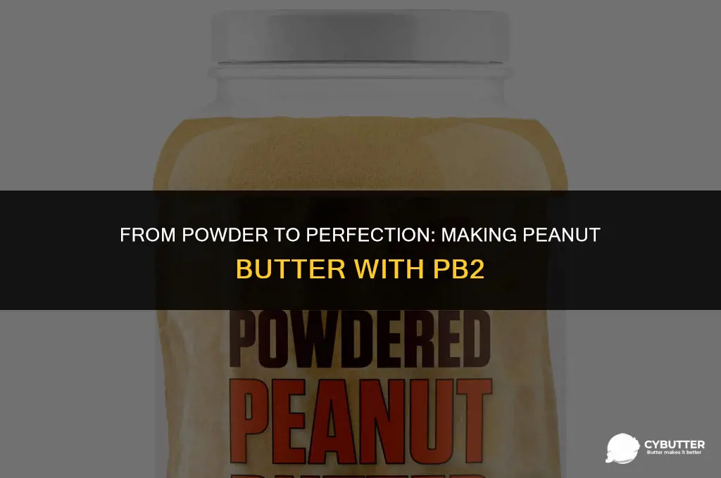 how to make peanut butter with pb2