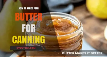 Homemade Pear Butter: A Step-by-Step Guide for Canning Success