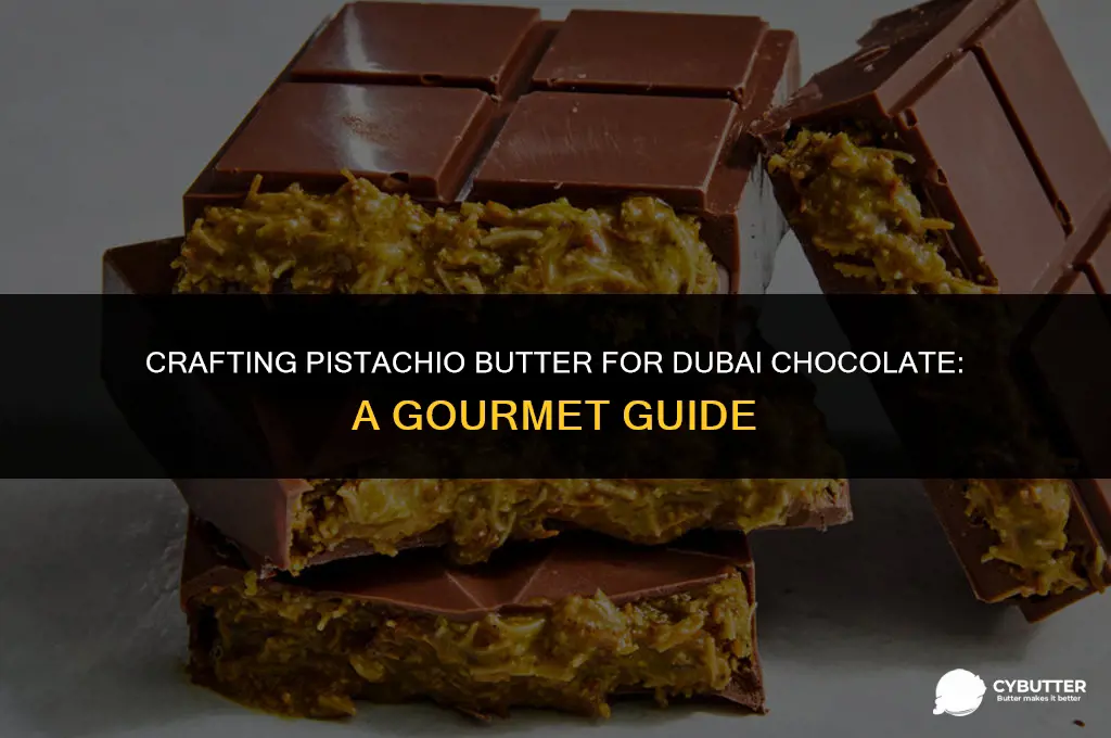 how to make pistachio butter for dubai chocolate