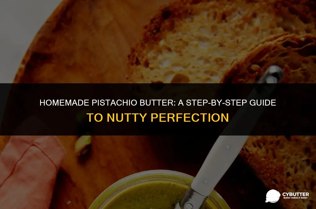 how to make pistachio butter from scratch