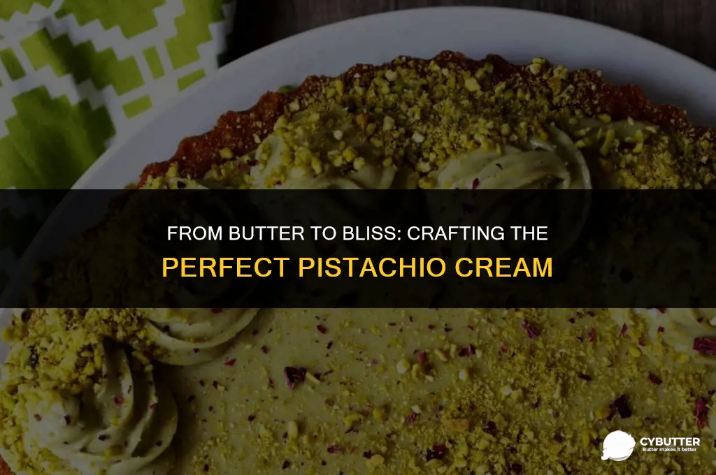 how to make pistachio cream from pistachio butter