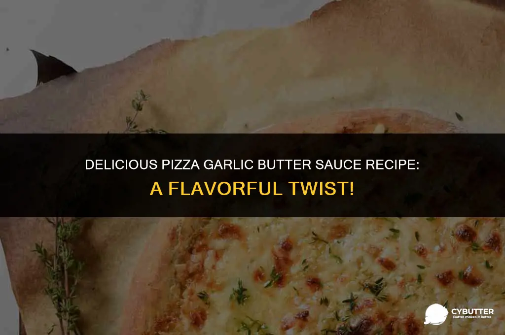 how to make pizza garlic butter sauce