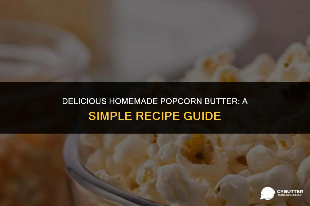 how to make popcorn butter