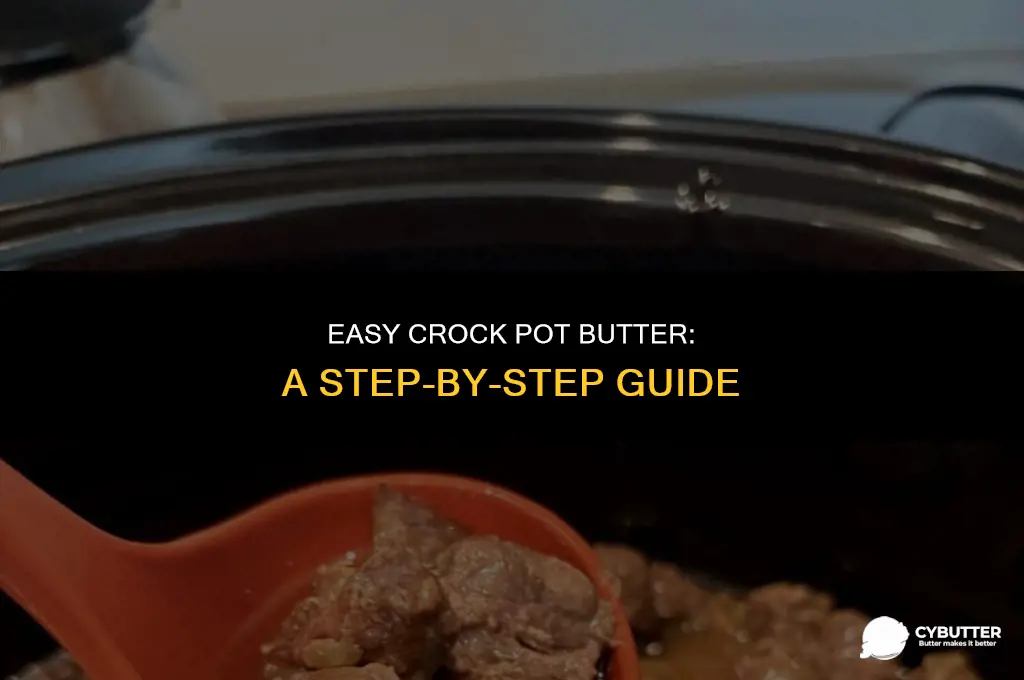 how to make pot butter in a crock pot