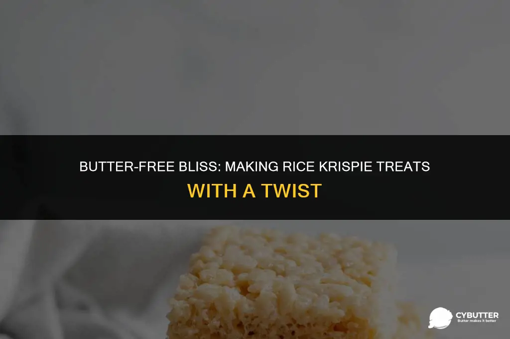 how to make rice krispie treats without butter