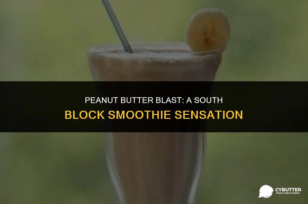 how to make south block peanut butter blast smoothie