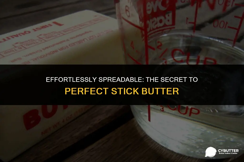 how to make stick butter spreadable