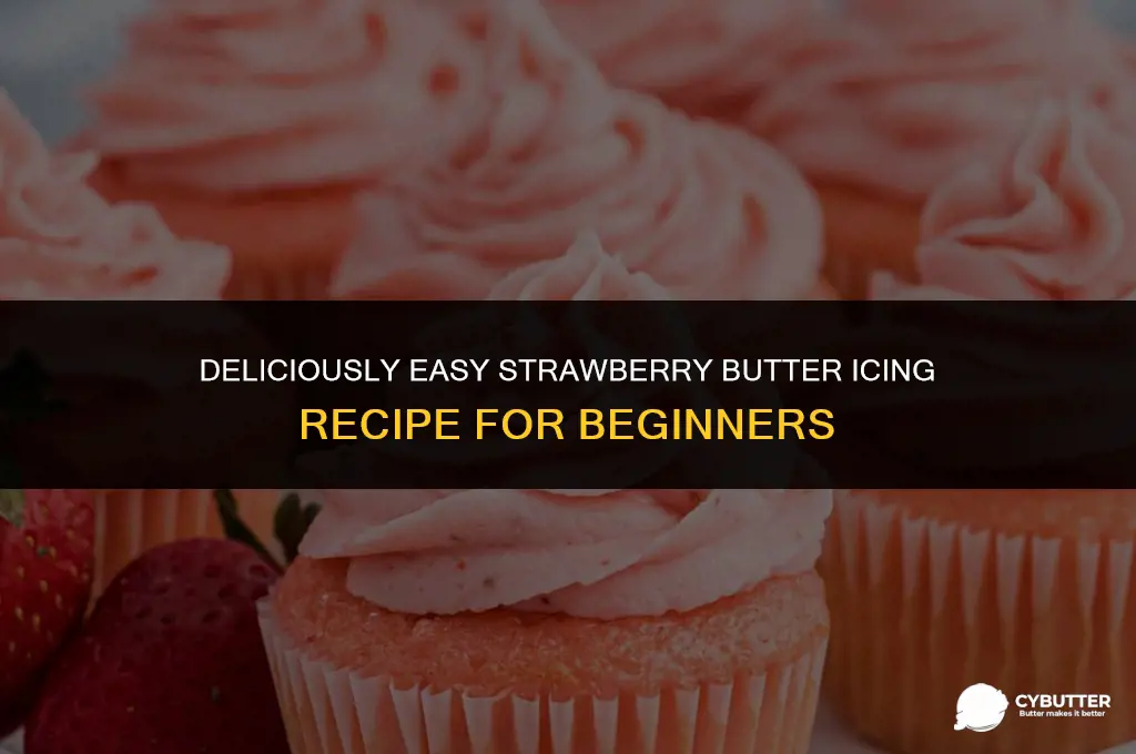 how to make strawberry butter icing