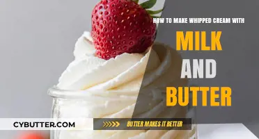Deliciously Easy: Homemade Whipped Cream with Milk and Butter