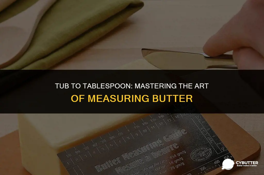 how to measure butter from a tub