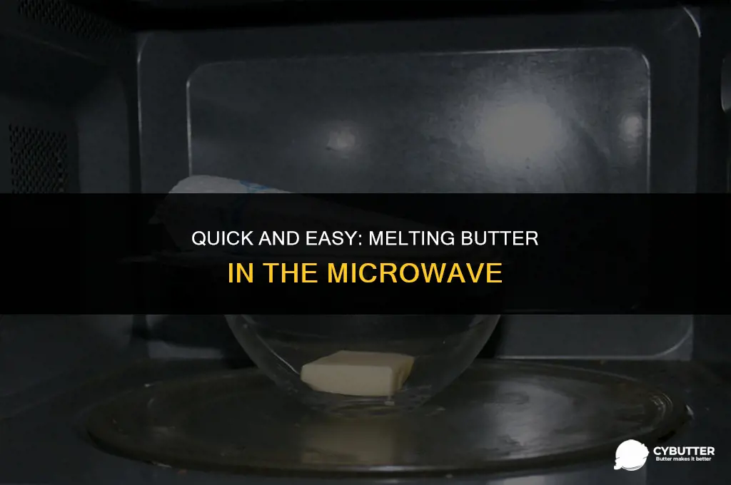 how to melt butter in a microwave