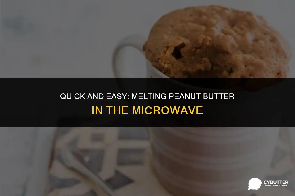 how to melt peanut butter in microwave