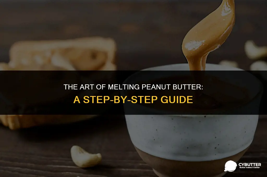 how to melt peanut butter