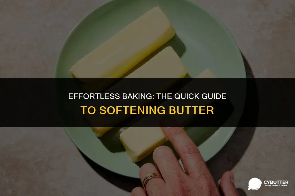 how to quickly soften butter for baking