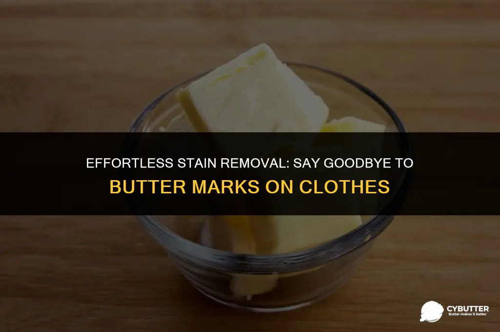 how to remove butter stain from clothes