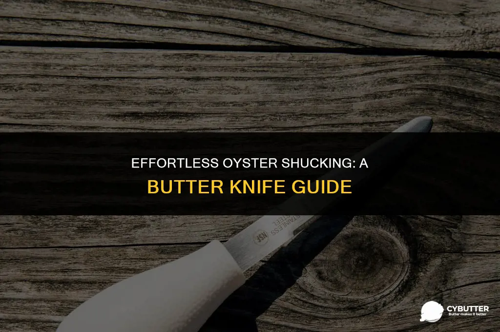 how to shuck oysters with butter knife