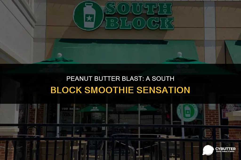 how to smake south block peanut butter blast smoothie