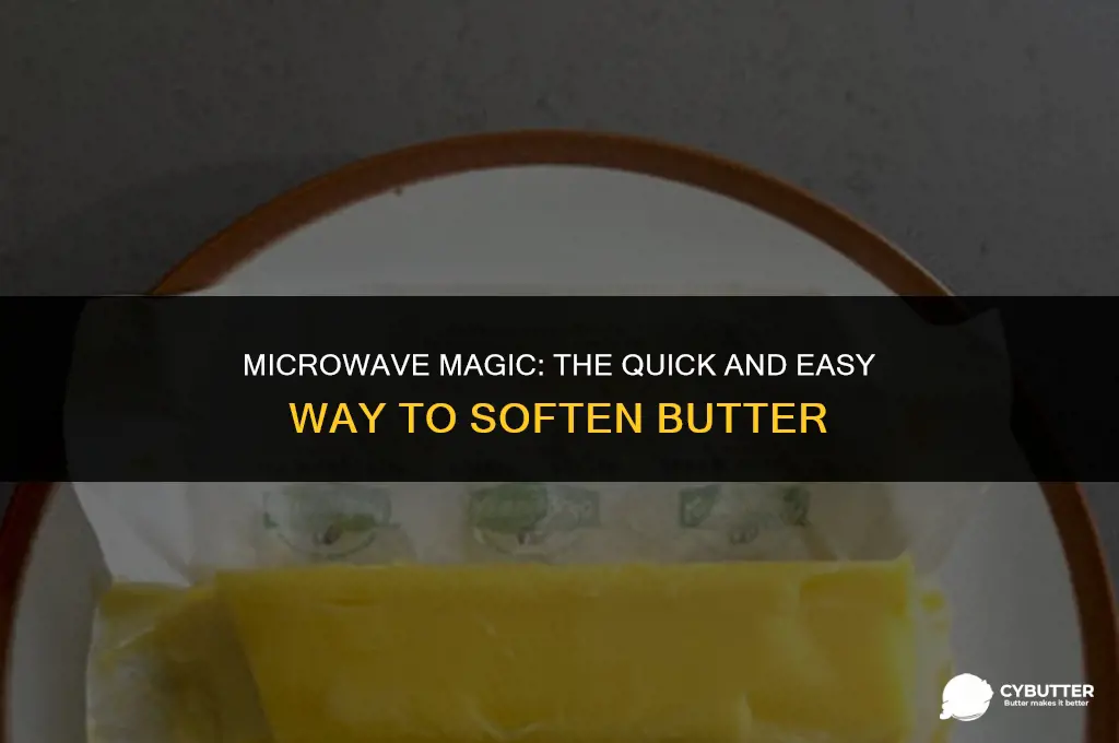 how to soften butter in a microwave