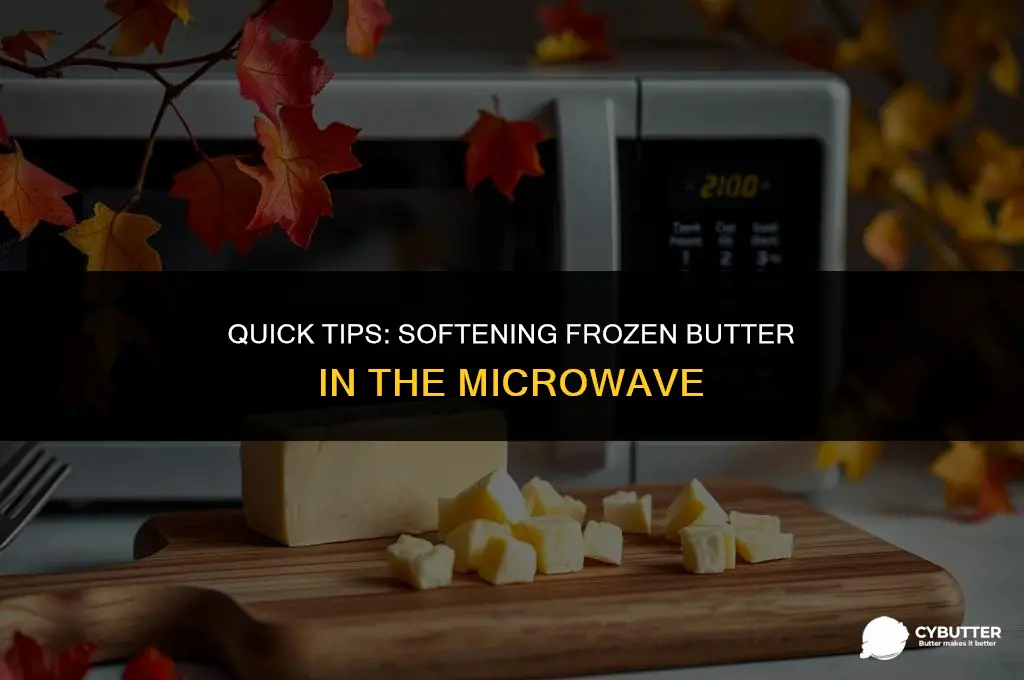 how to soften frozen butter in microwave