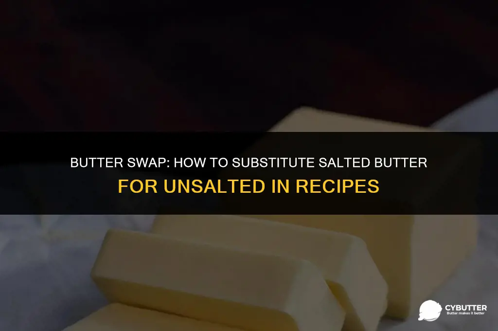 how to substitute salted butter for unsalted