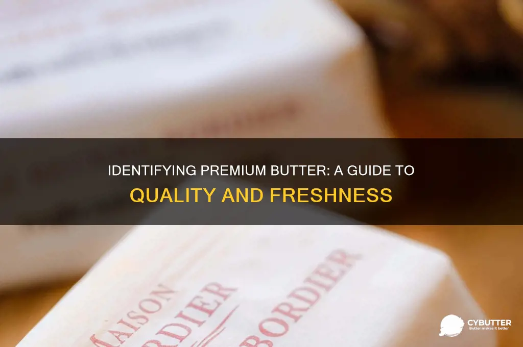 how to tell a good quality butter