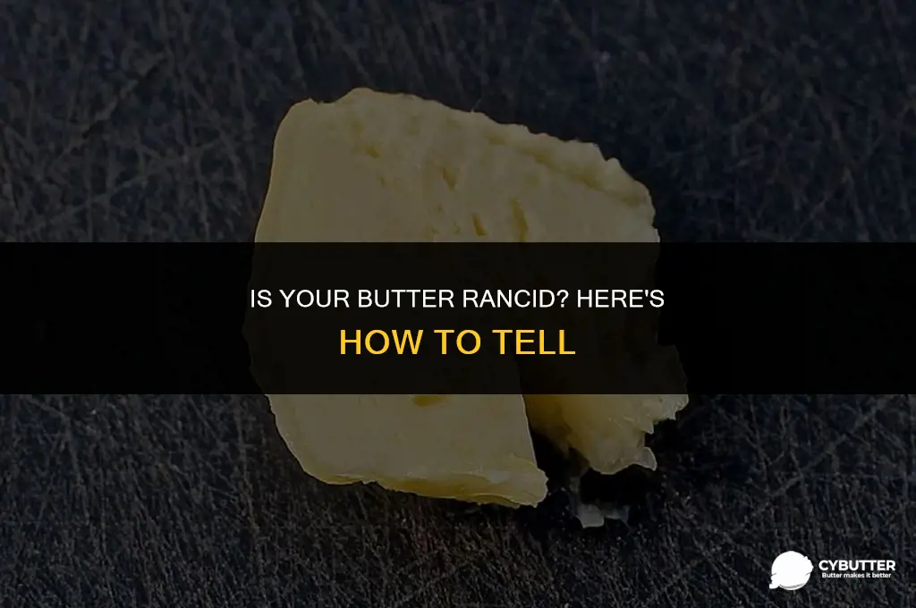 how to tell if butter is rancid