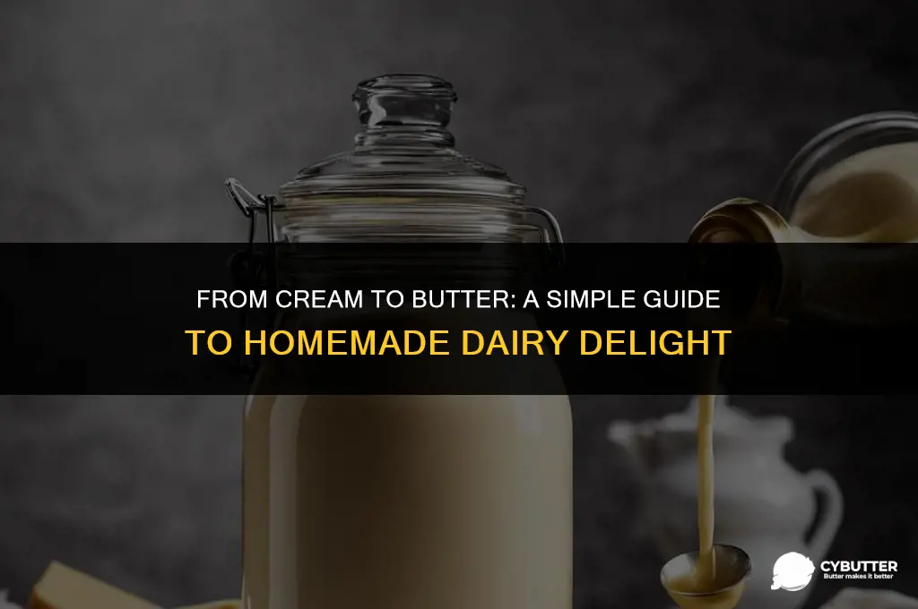 how to turn heavy cream into butter
