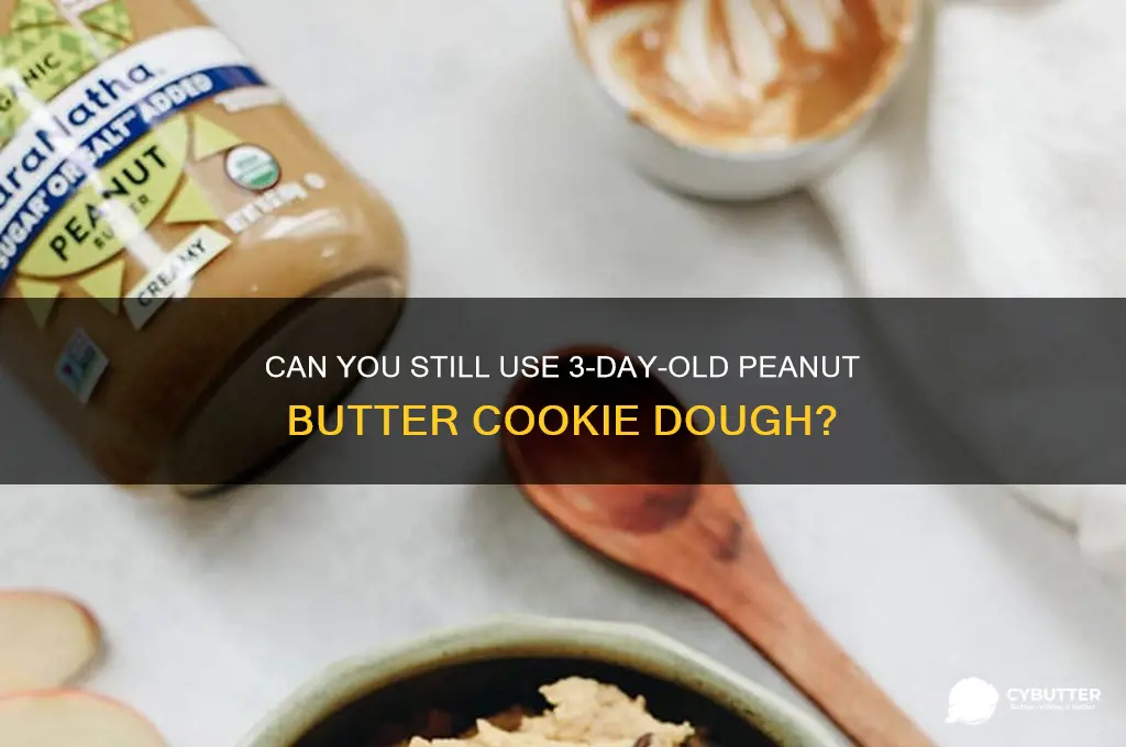 is 3 day old peanut butter cookie dough still good