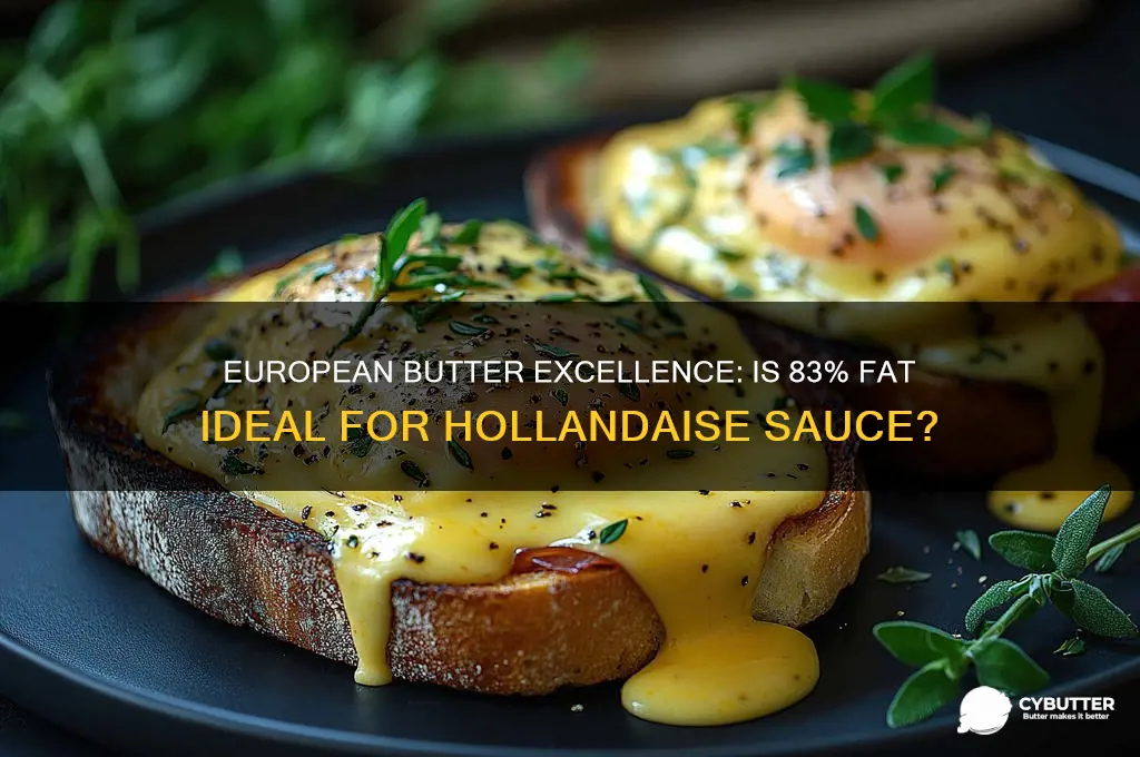 is 83 european butter good for hollandaise sauce