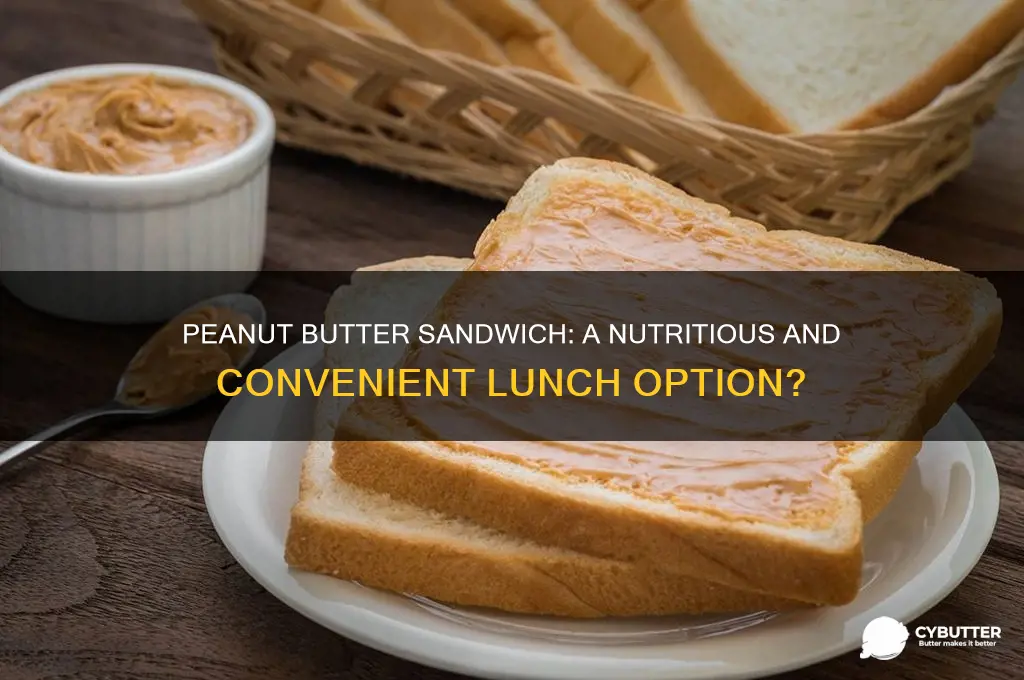 is a peanut butter sandwich a good lunch