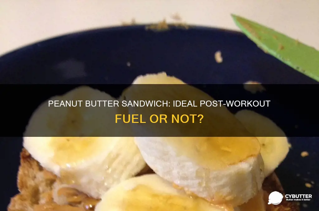 is a peanut butter sandwich a good post workout meal