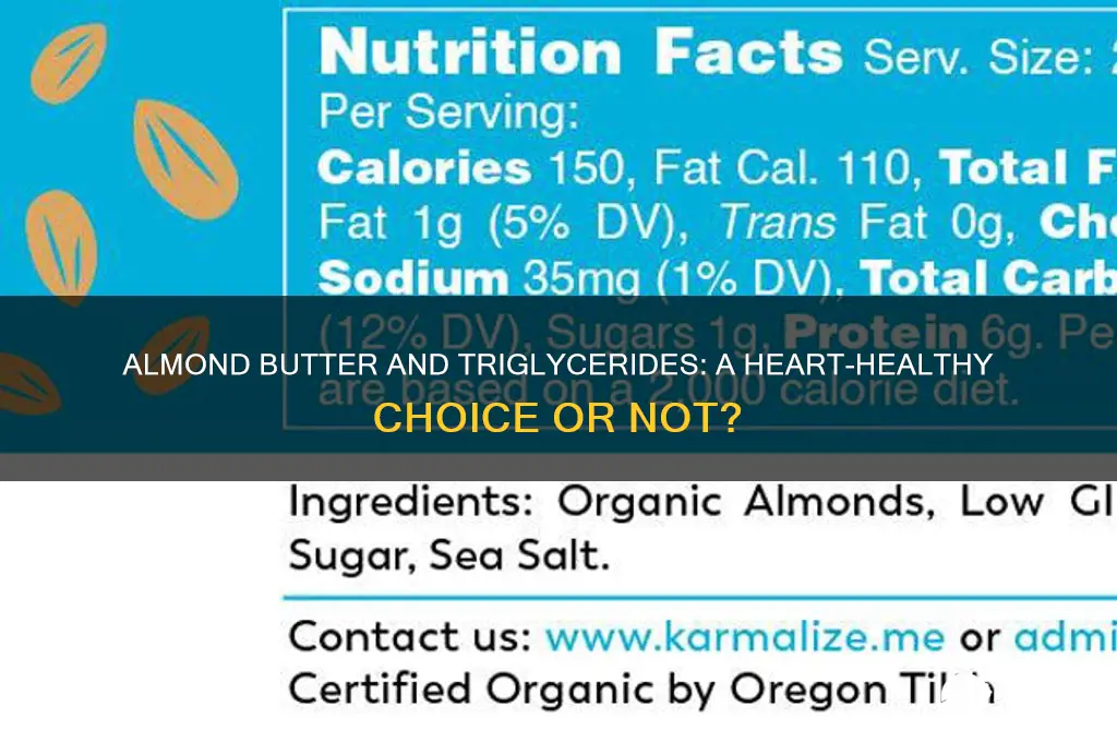is almond butter good for high triglycerides
