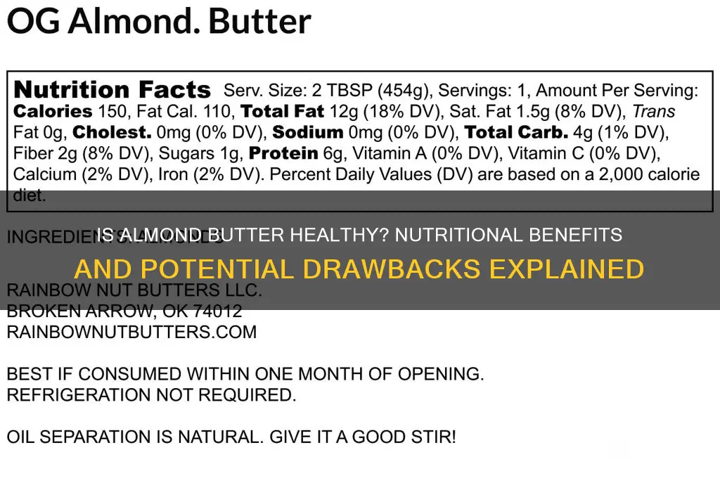 is almond butter good for you