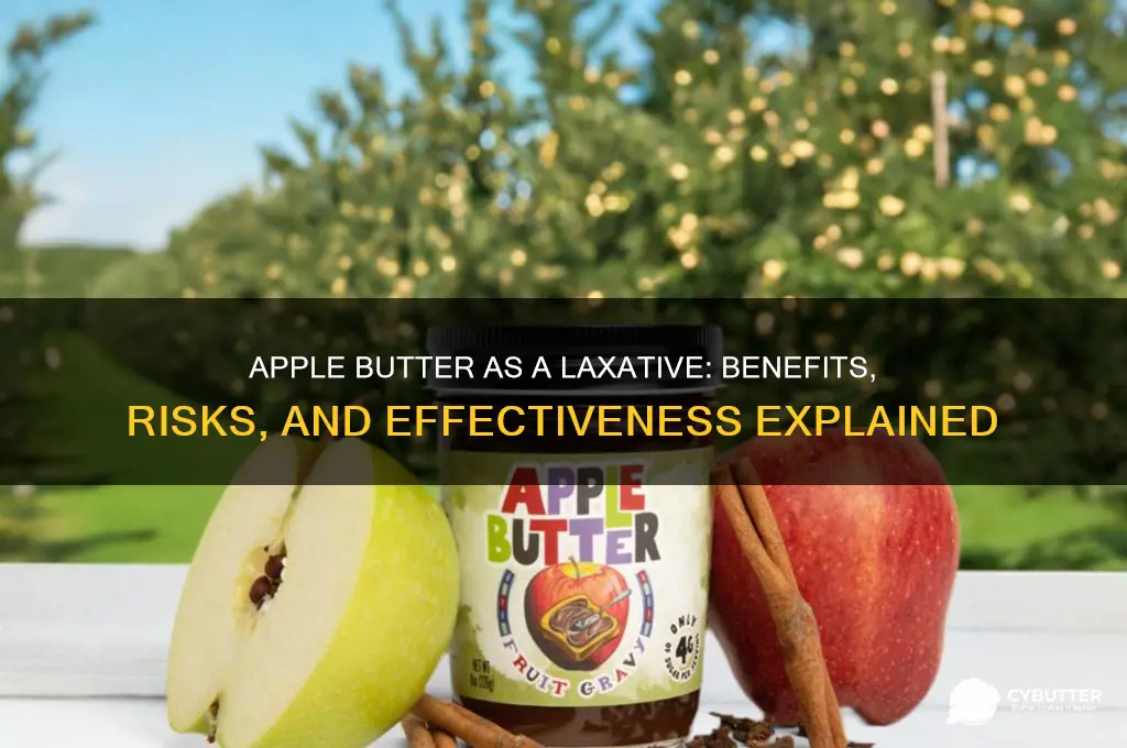 is apple butter a good laxative