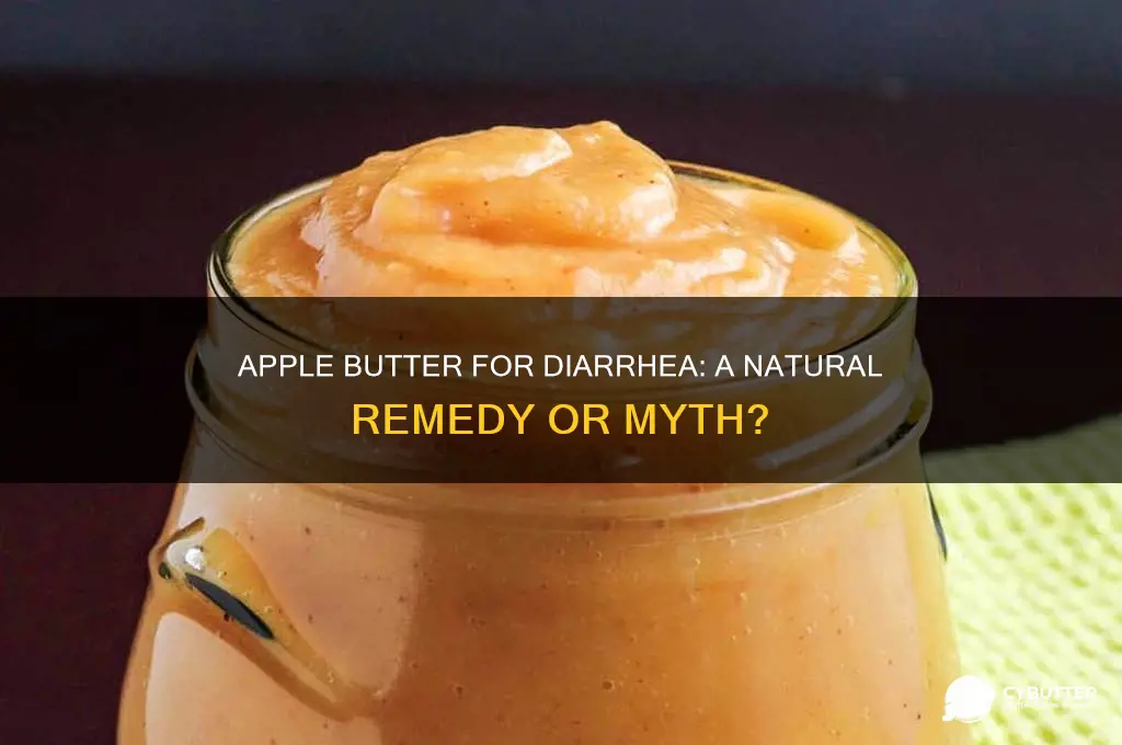 is apple butter good for diarrhea