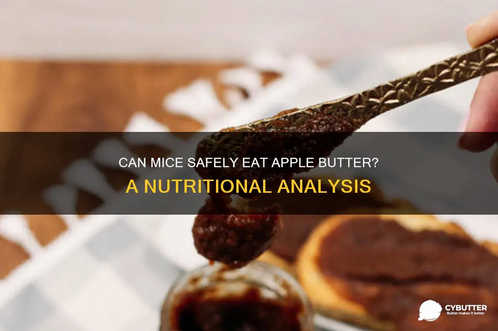 is apple butter good for mice