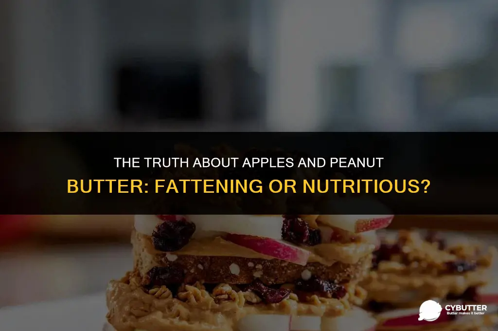 is apples and peanut butter fattening