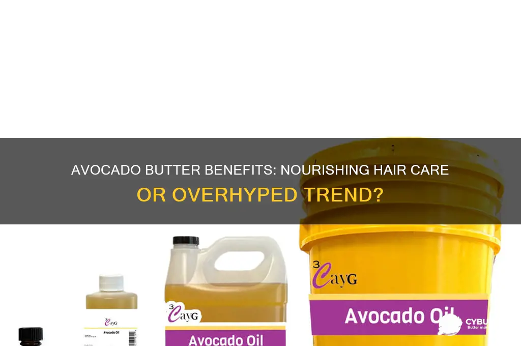 is avocado butter good for hair