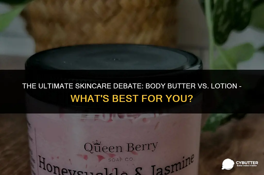 is body butter the same as lotion