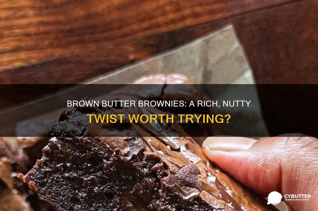 is brown butter good in brownies