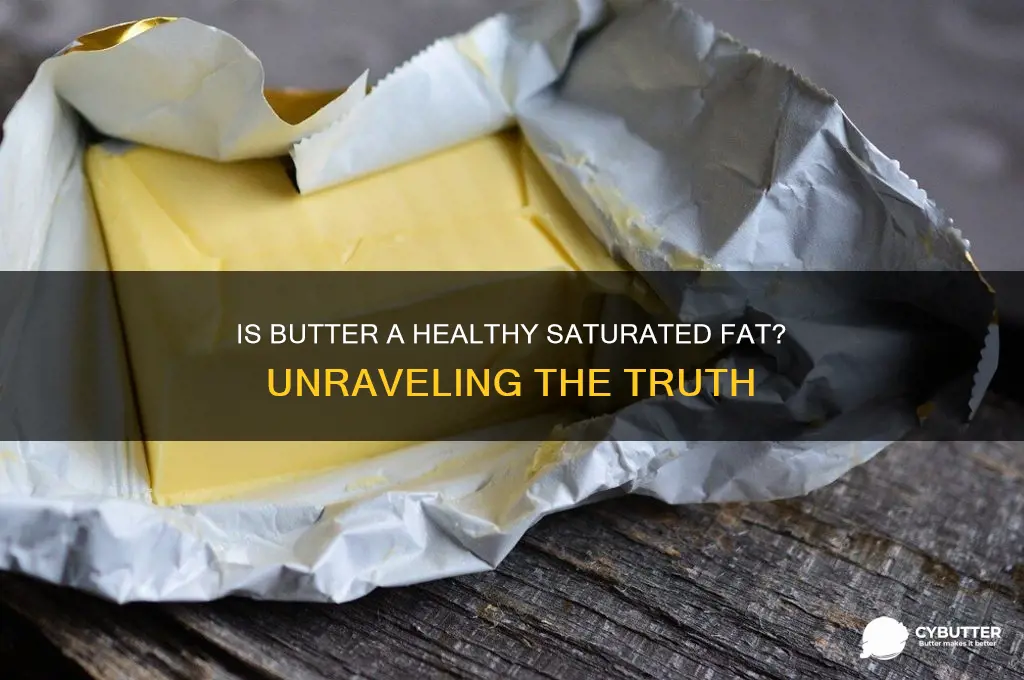 is butter a good saturated fat