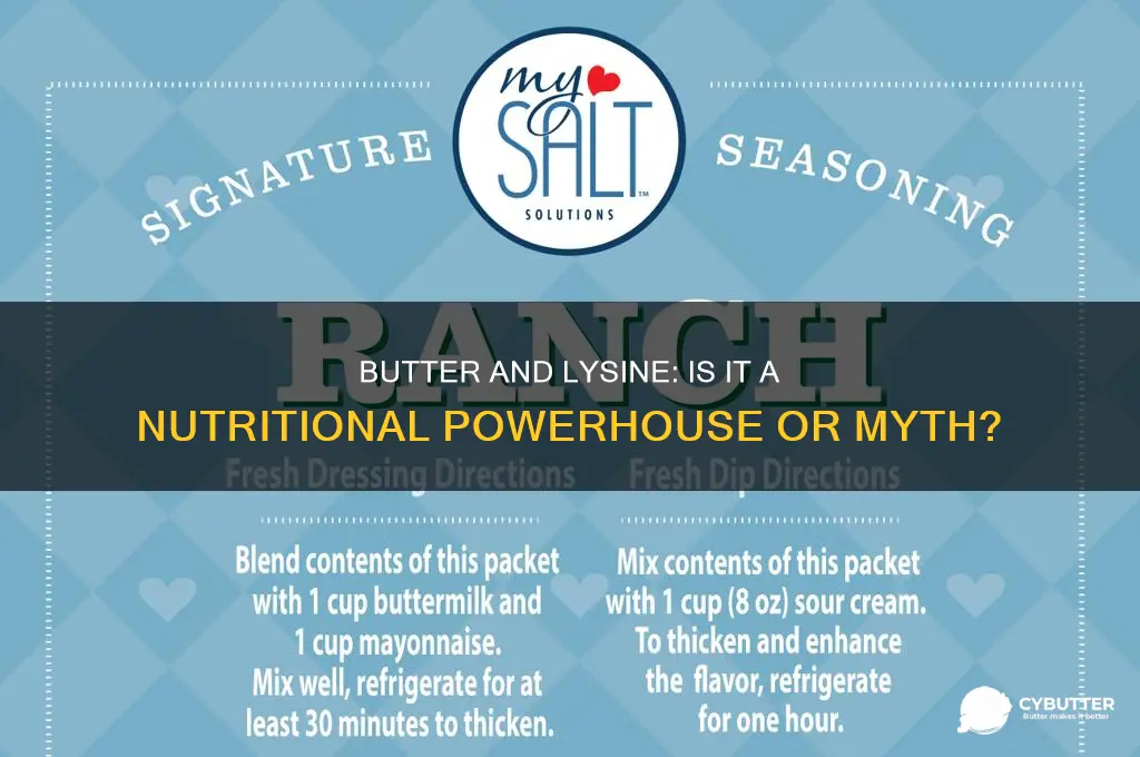 is butter a good source of lysine