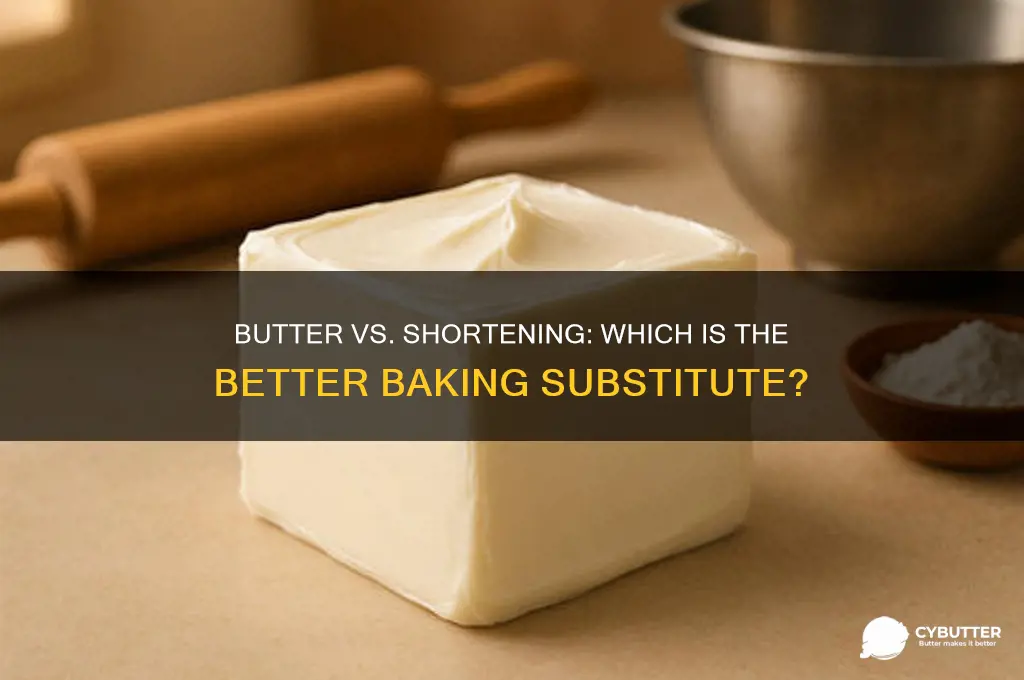 is butter a good substitute for shortening